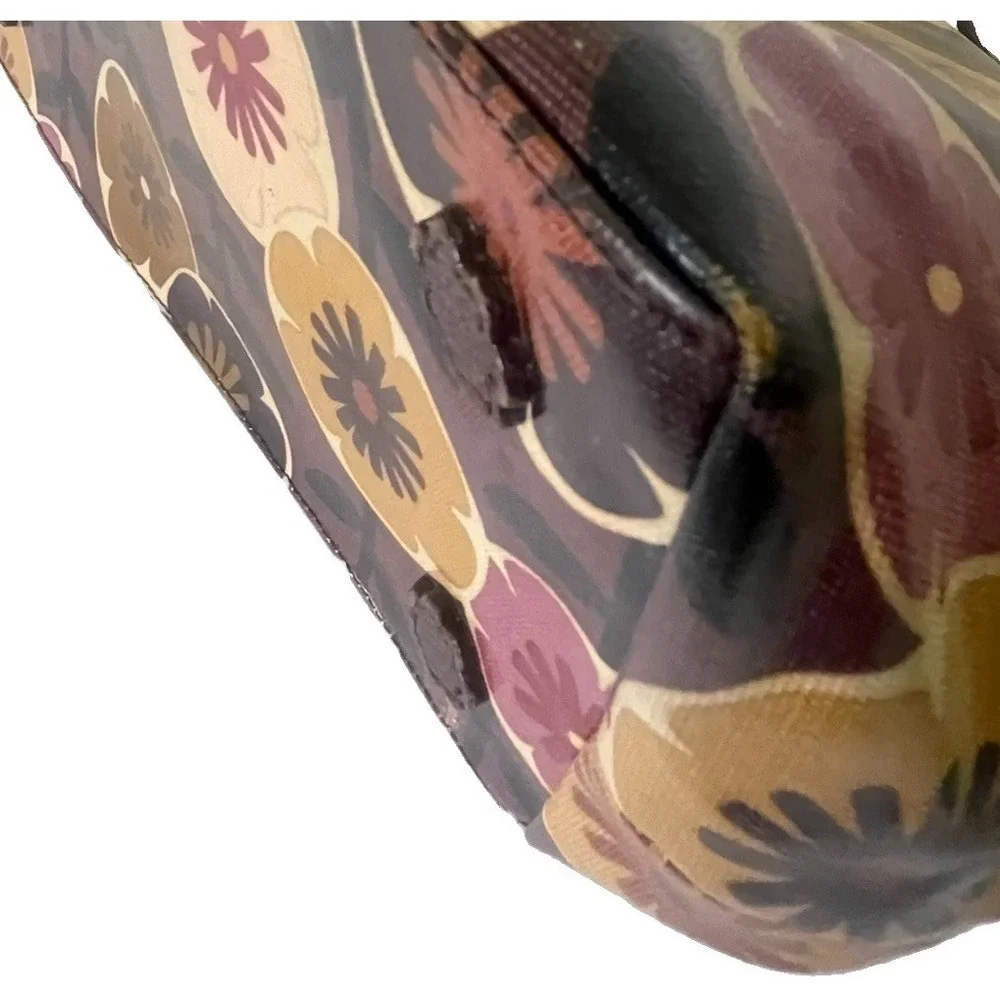 Brighton Retro Floral Coated Tote Bag Shoulder Purse & Matching Wallet Set⁠